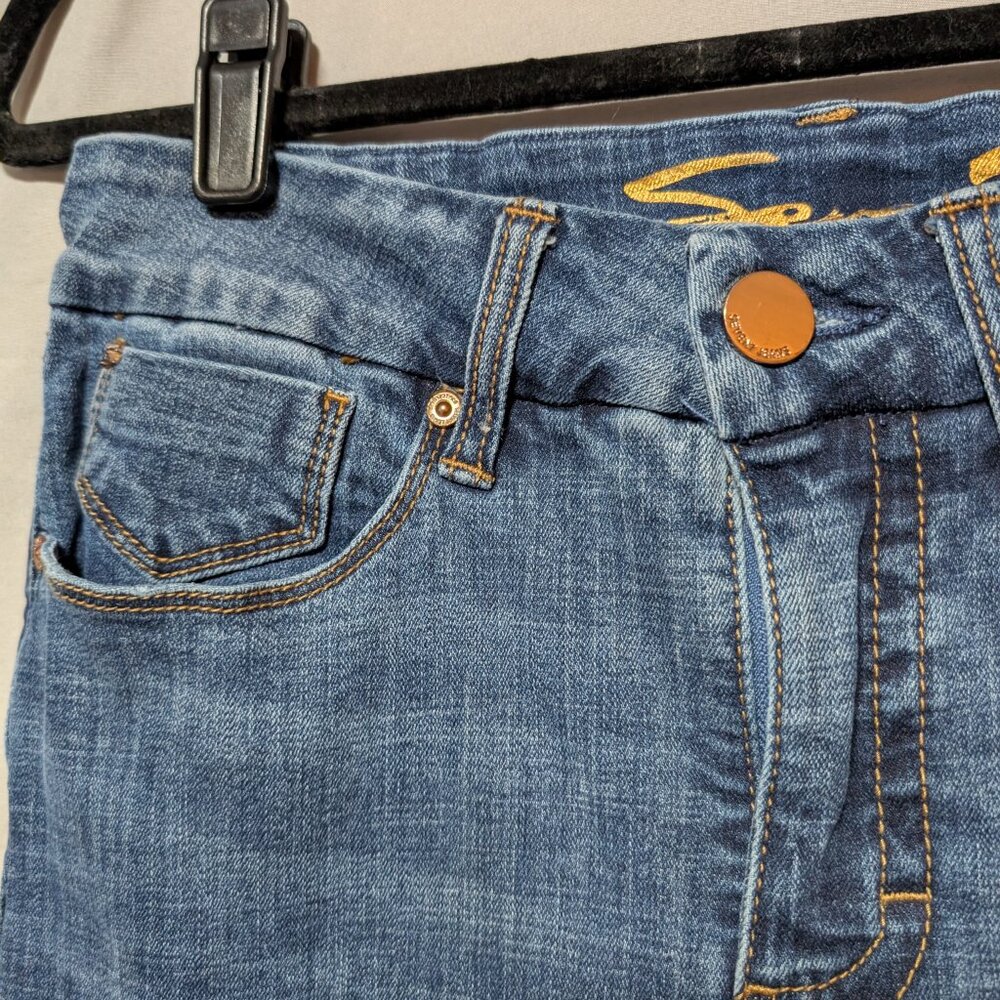 Seven7 Tummyless High Rise Skinny Jeans Stretch Smoothing Cotton Denim Women's 8 - Picture 3 of 10